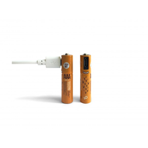 Baterie Paluszki micro USB AAA2 450mAh